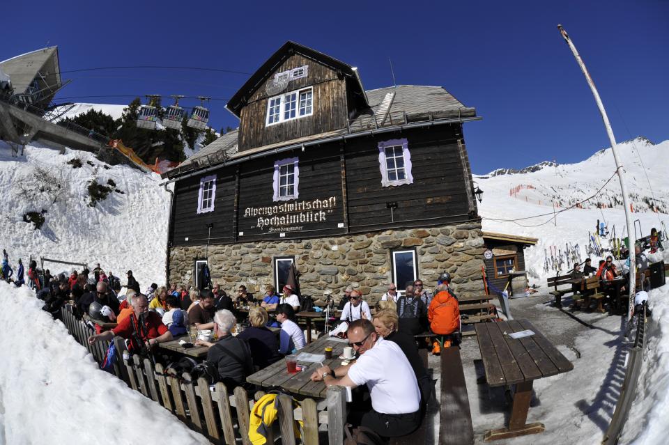 Die Terrasse speziell im März ein Traum